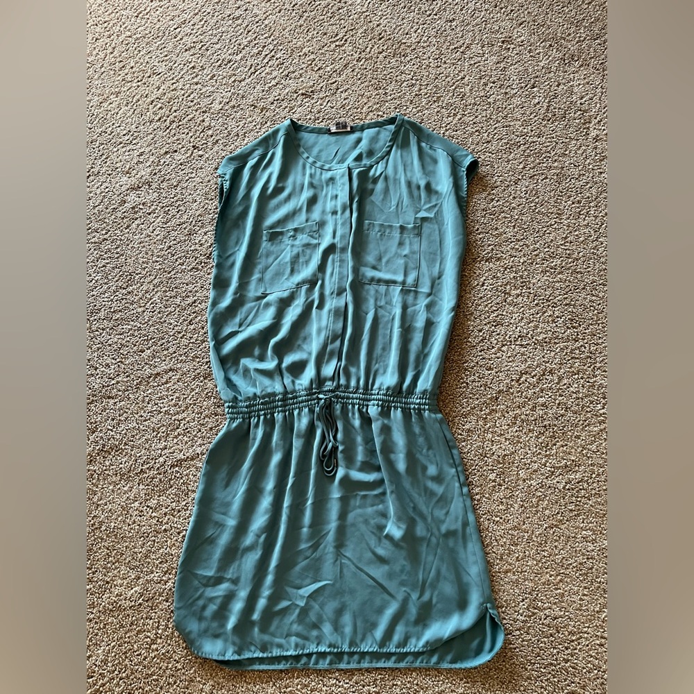 Size medium dress. Teal color. Vince brand.